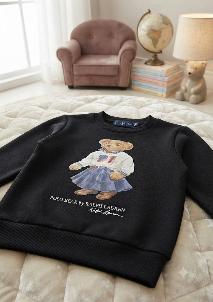 Moletom Infantil Feminino Ursinho RL