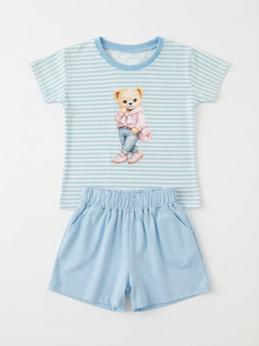 Conjunto Ursinhos Listras