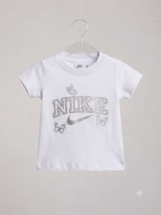 T-Shirts Infantil Feminina NK Borboletas