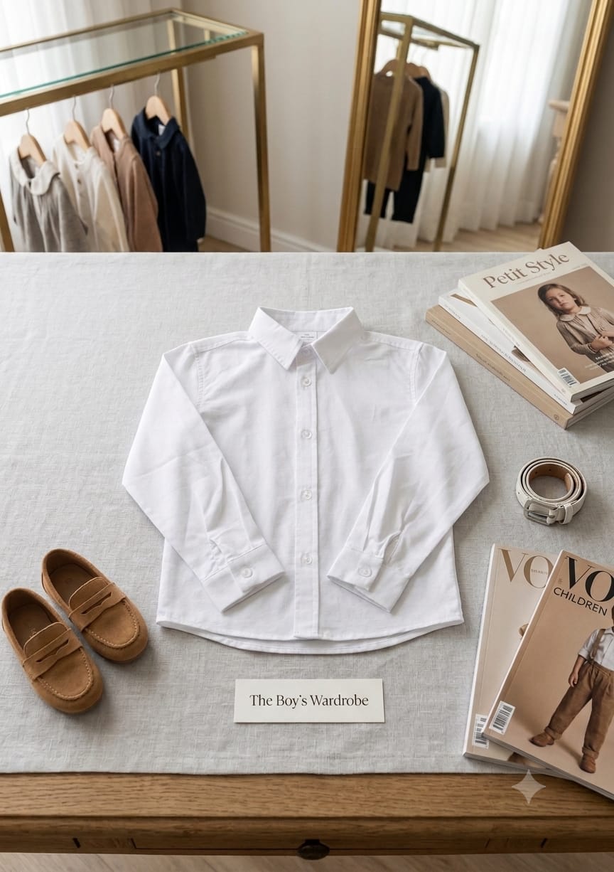 Camisa Masculina Infantil Social