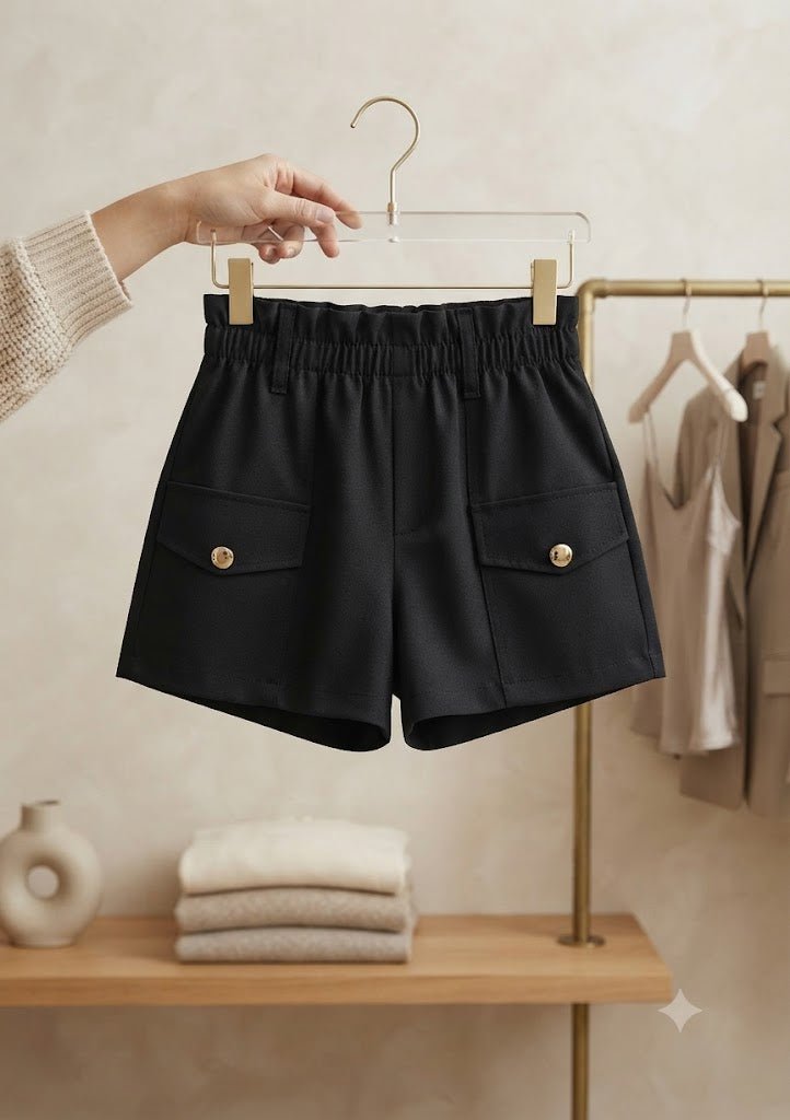 Shorts Infantil Feminino Botões