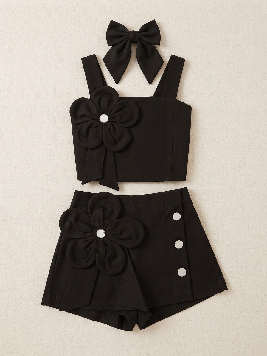 Conjunto Saia Alfaiataria Flor