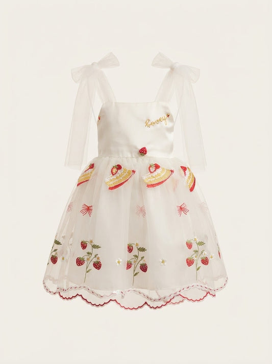 Vestido Bolo e Morangos