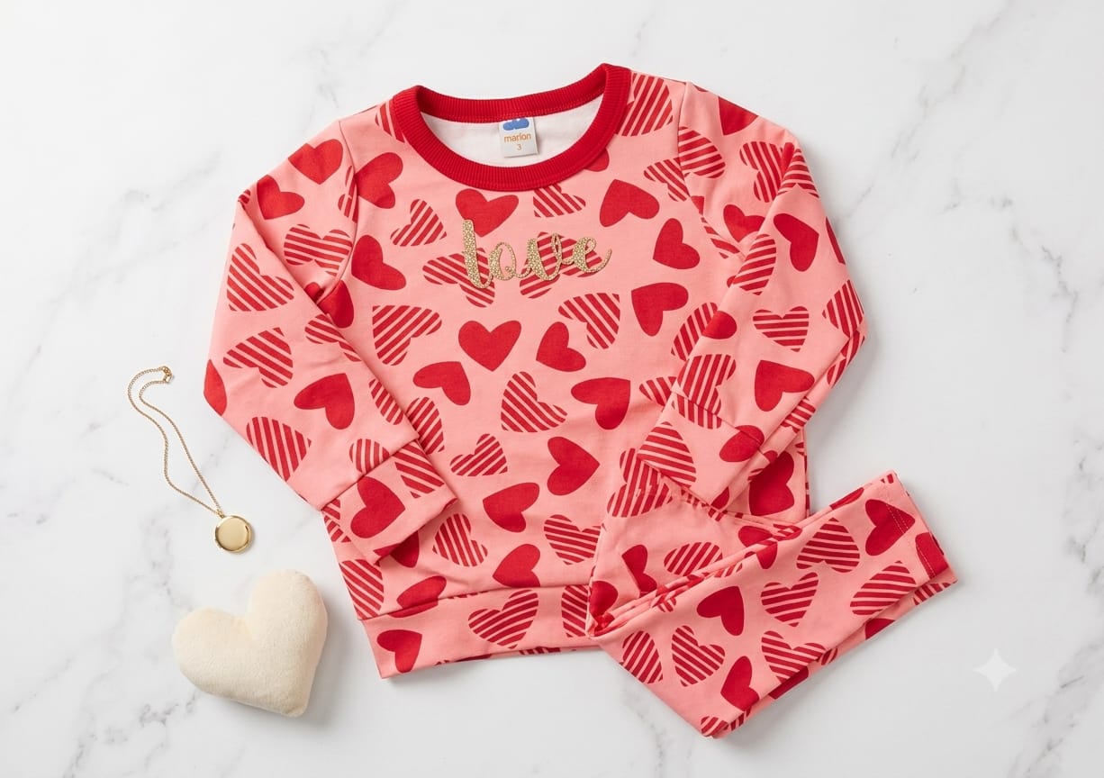 Conjunto Infantil Corações