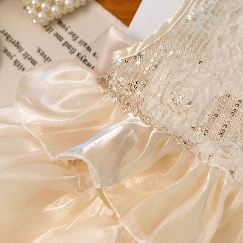 Vestido Infantil De Festa Glamour Lacinho