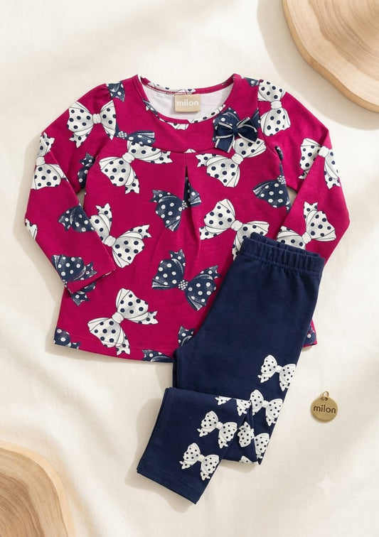 Conjunto Infantil Feminino Lacinhos