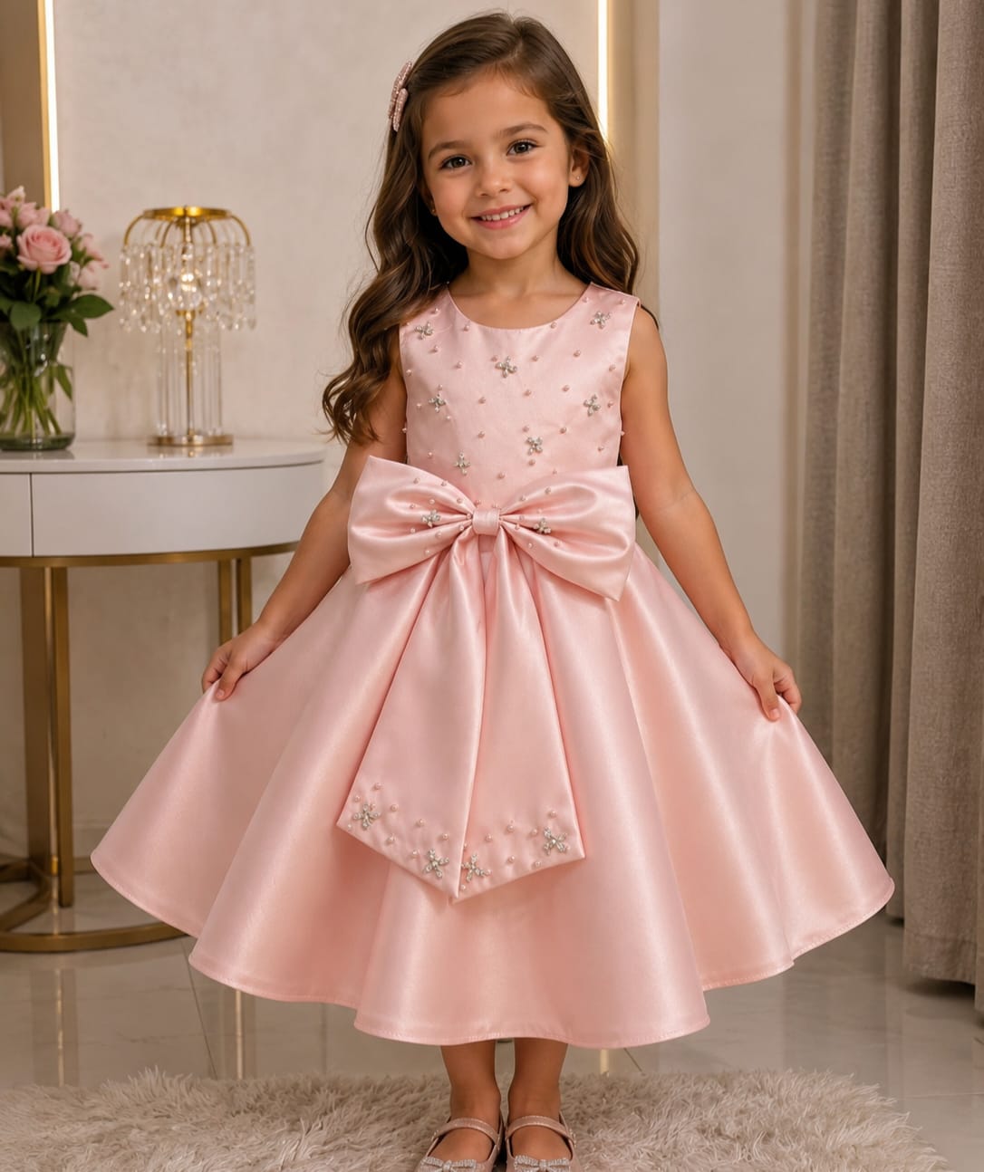 Vestido de Festa Infantil Brilhante