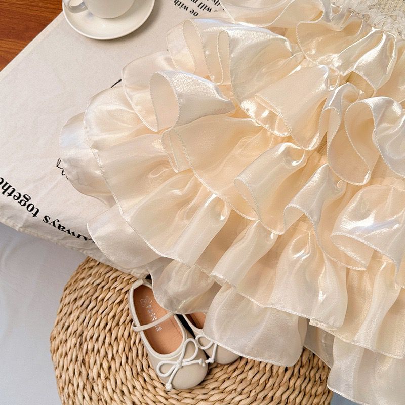Vestido Infantil De Festa Glamour Lacinho