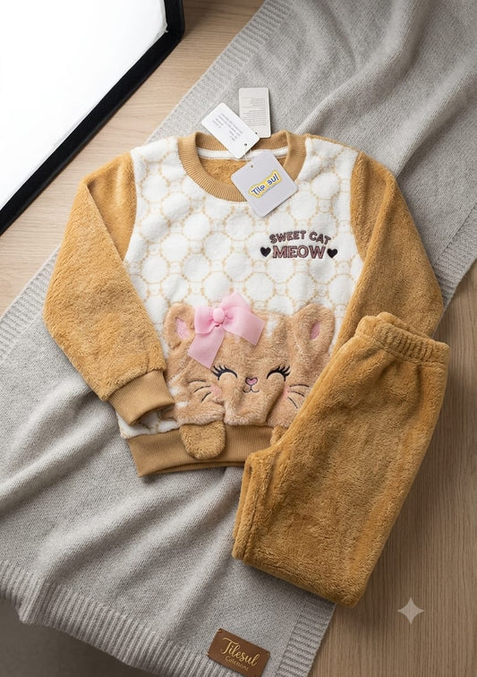 Conjunto Infantil Gatinho Soft