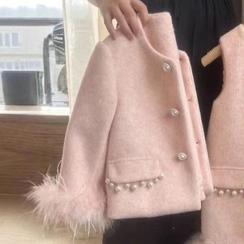 Conjunto Infantil Feminino Plumas e Pérolas