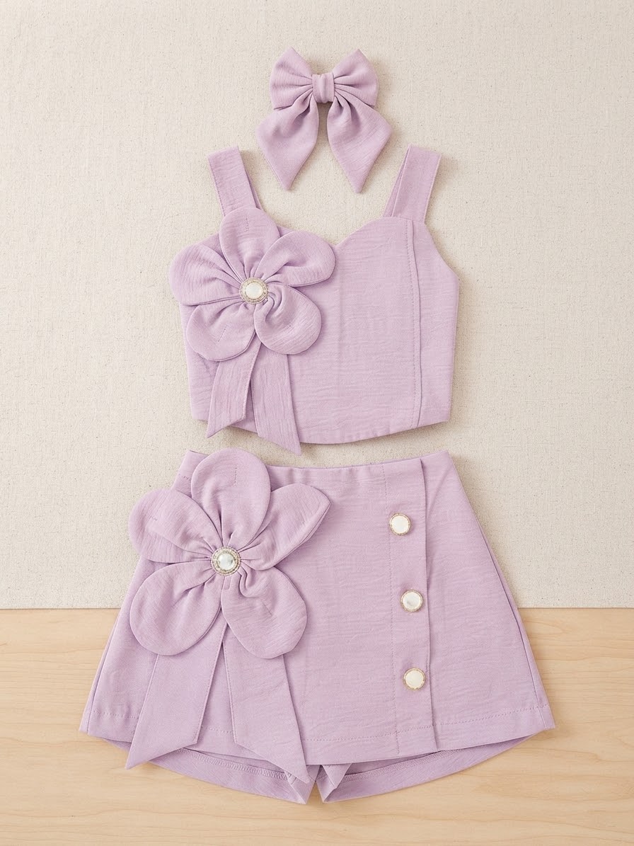 Conjunto Saia Alfaiataria Flor