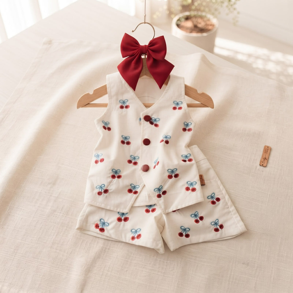 Conjunto Infantil Feminino Cerejinhas