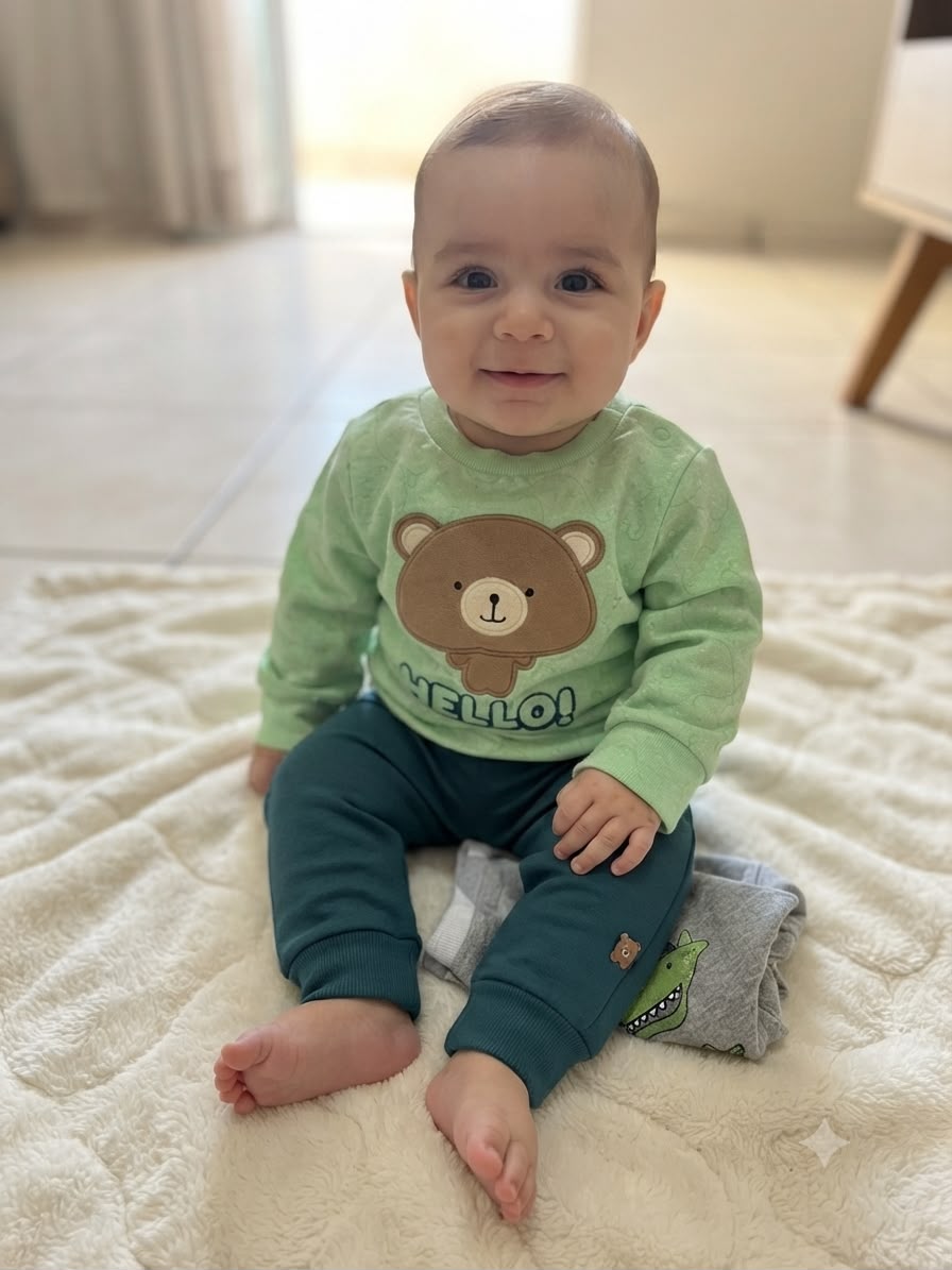 Conjunto Infantil de Bebê Ursinho