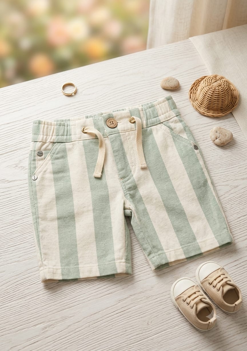 Shorts Infantil Masculino Listras