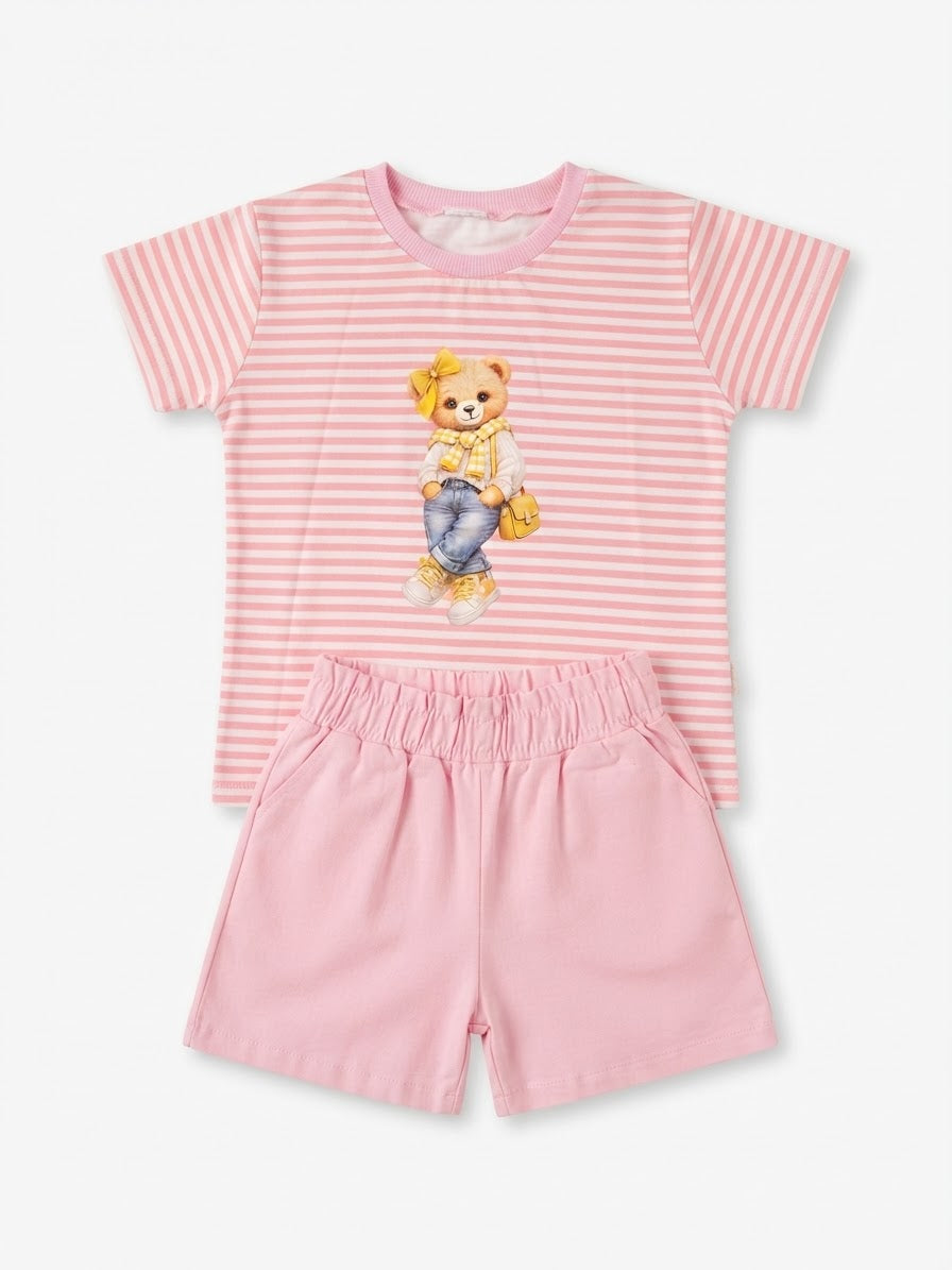 Conjunto Ursinhos Listras