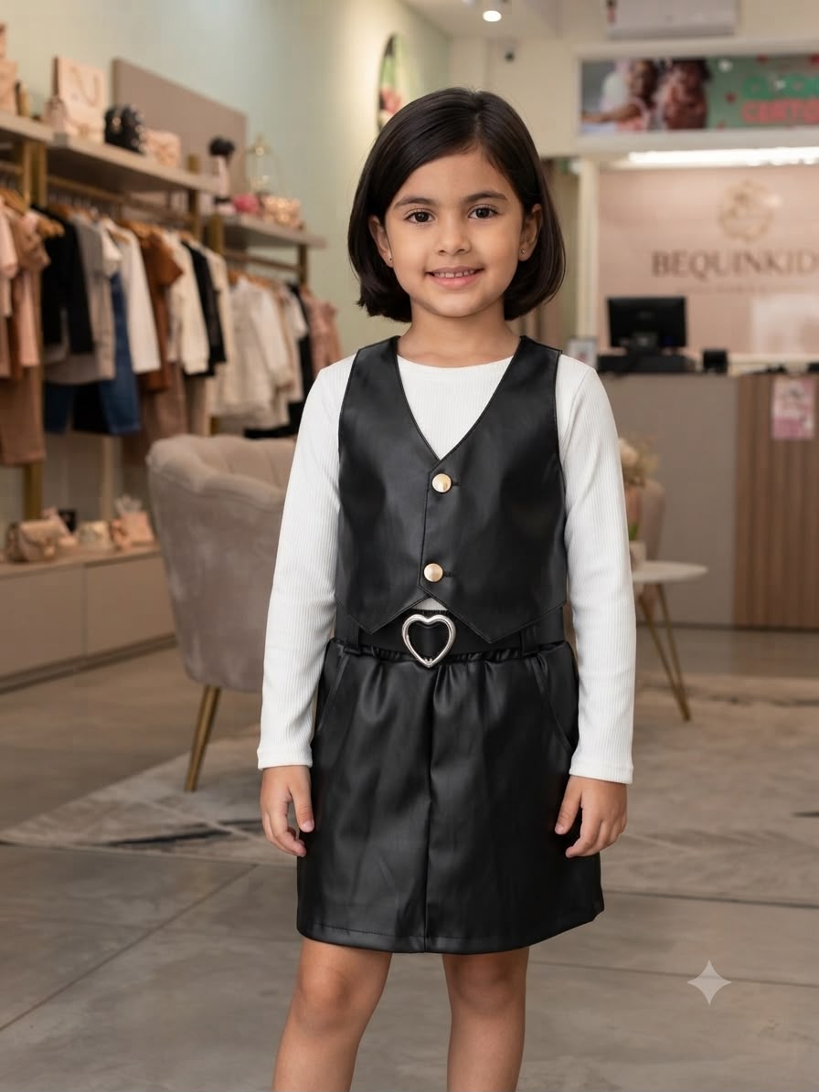 Conjunto Infantil 3 Peças + Cintinho Love