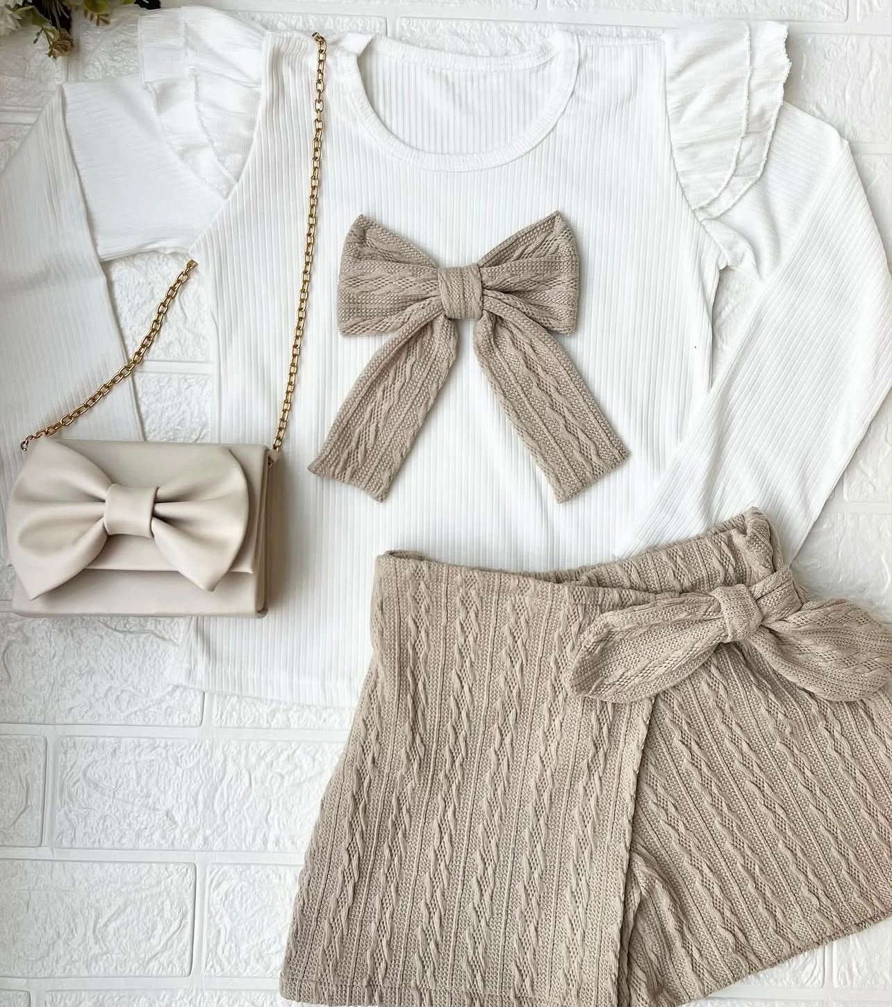 Conjunto Infantil Feminino Lacinho