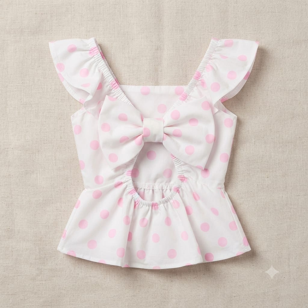 Conjunto Blusa Babado Poá
