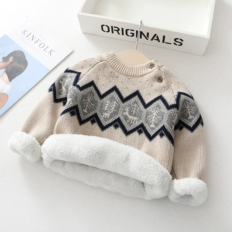 Blusa Infantil Trico Forrada Pelinhos