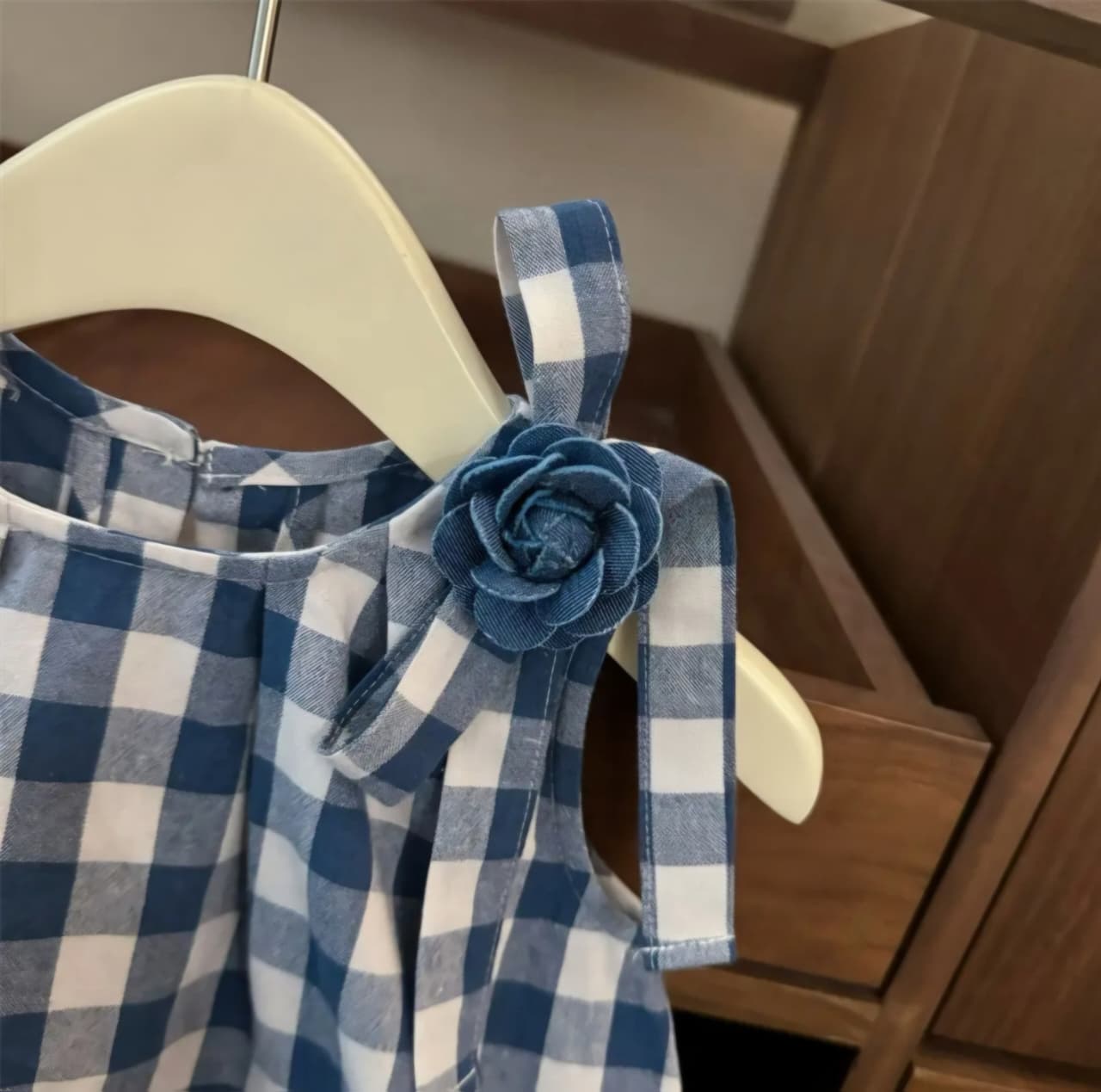 Vestido Infantil Xadrez Florzinha