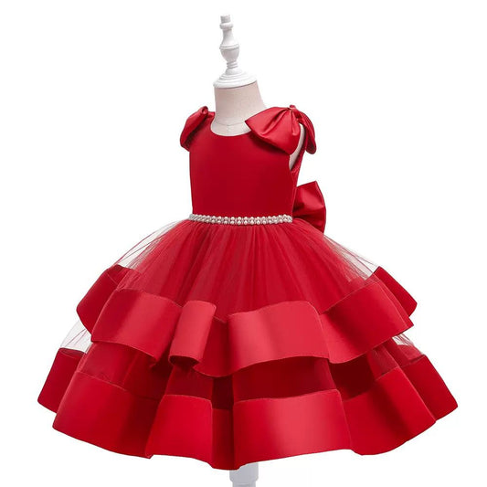Vestido de Festa Pérolas Laço
