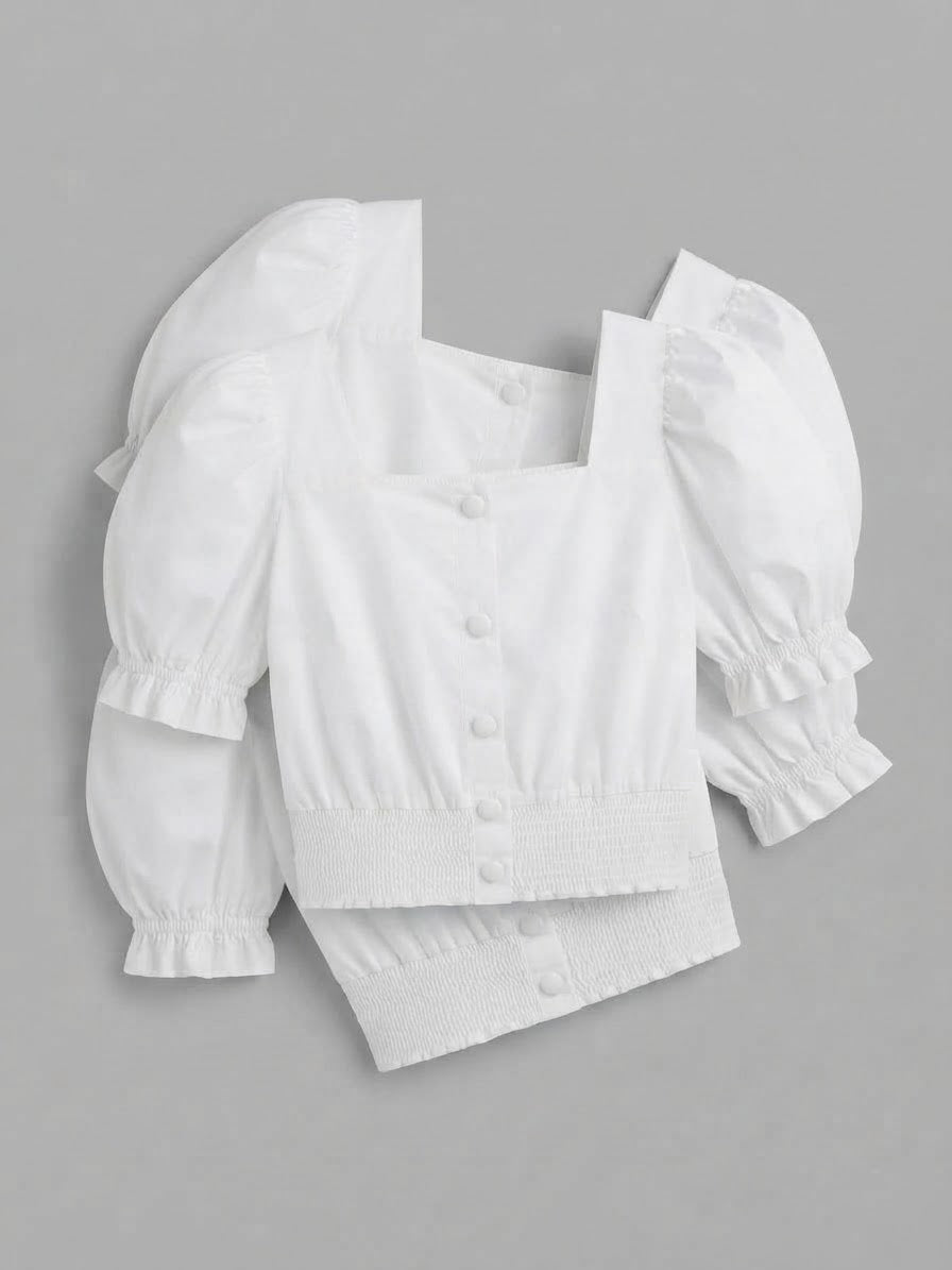 Blusa Ciganinha Botões