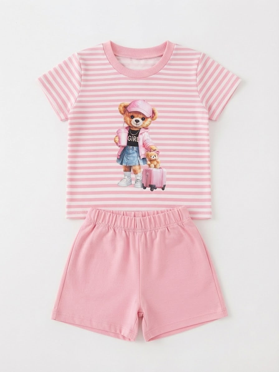 Conjunto Ursinhos Listras