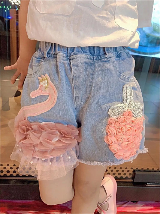 Shorts Infantil Cisne