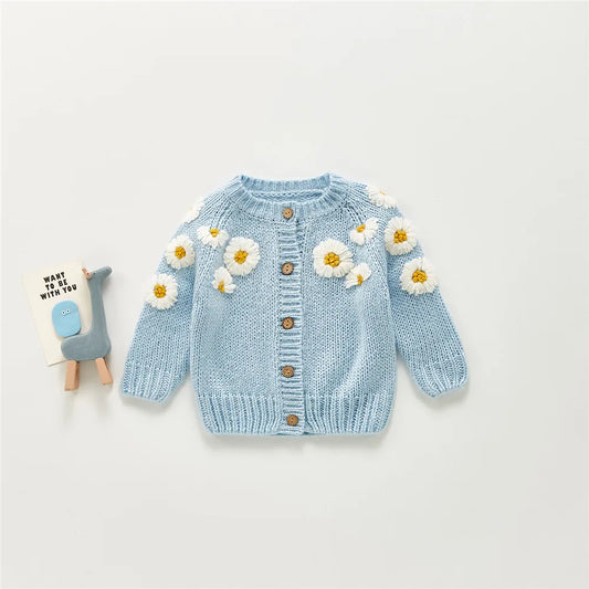 Cardigan Infantil Margaridas
