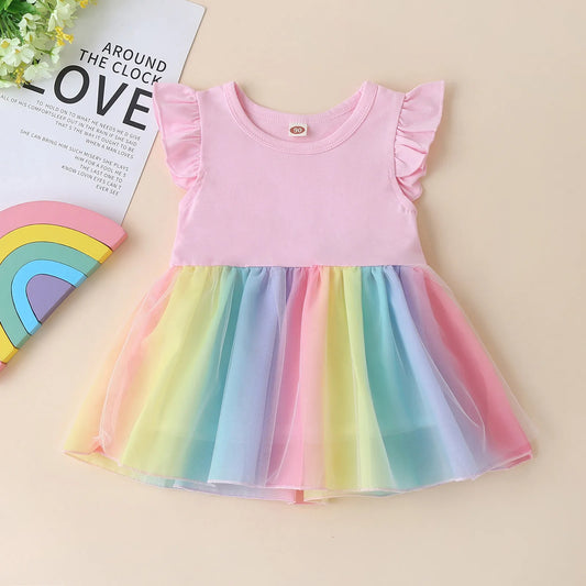 Vestido Infantil Feminino Colorido