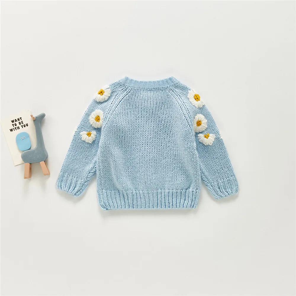 Cardigan Infantil Margaridas