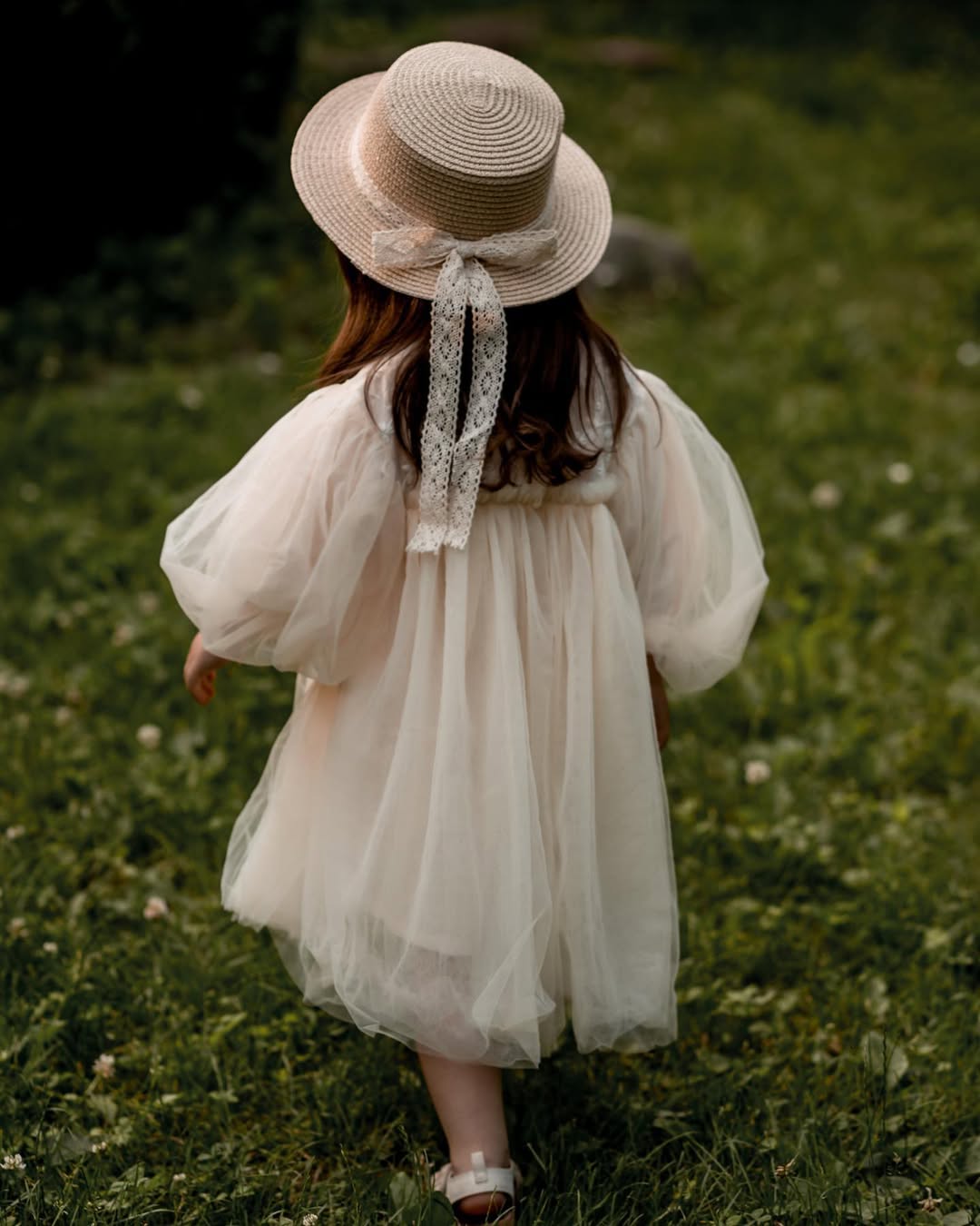 Vestido Infantil Tule Florzinhas