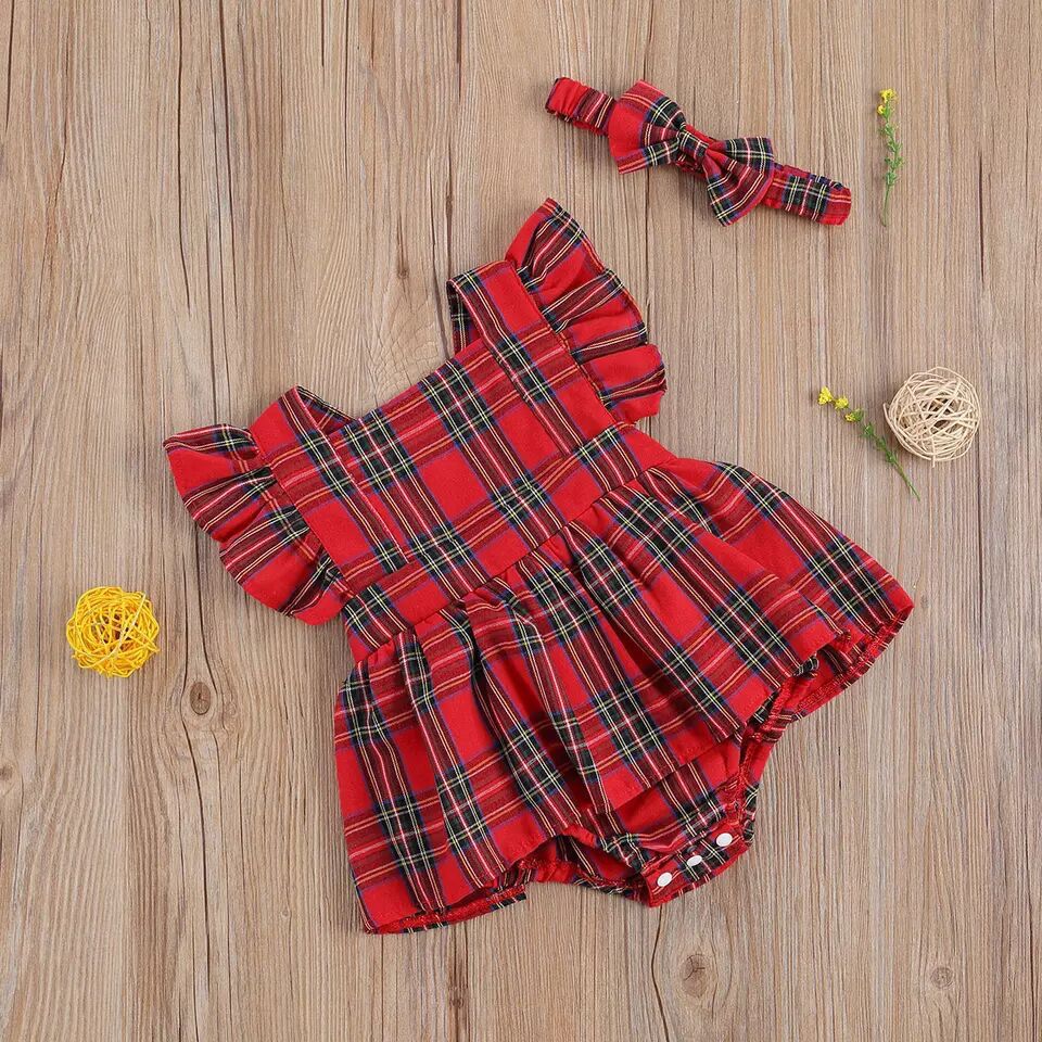 Body Infantil Feminino Xadrez Lacinho