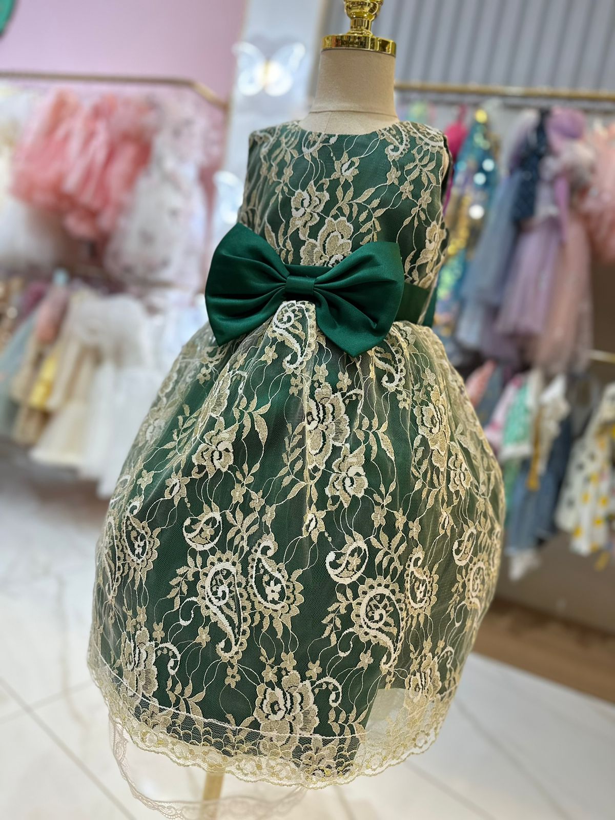 Vestido Infantil Natal Luxo