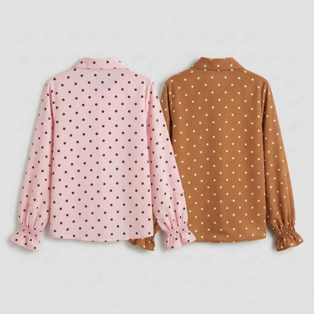 Camisa Manga Longa Poá