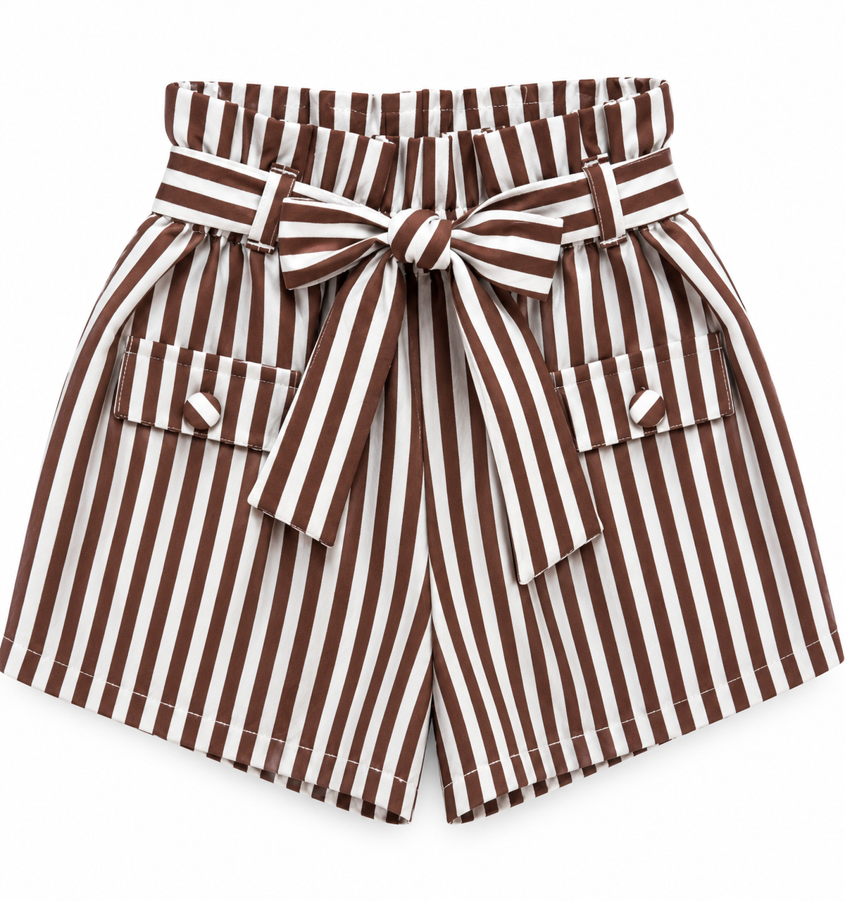 Shorts Listrado Laço