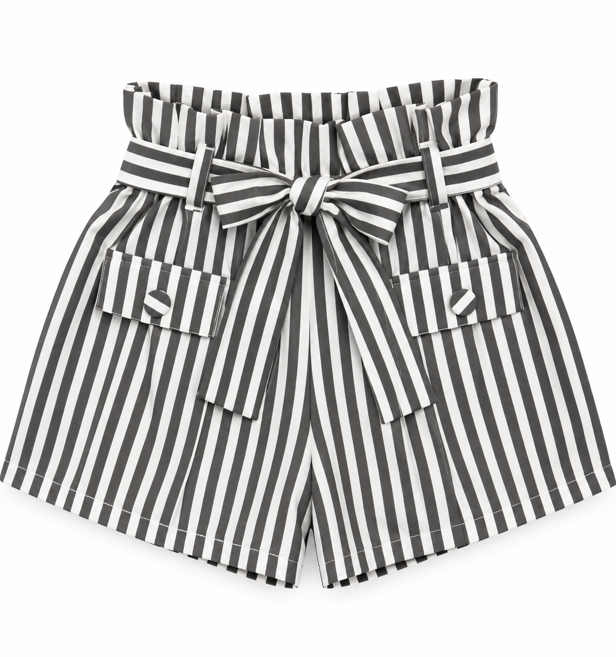 Shorts Listrado Laço