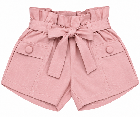 Shorts Laço Cor Lisa
