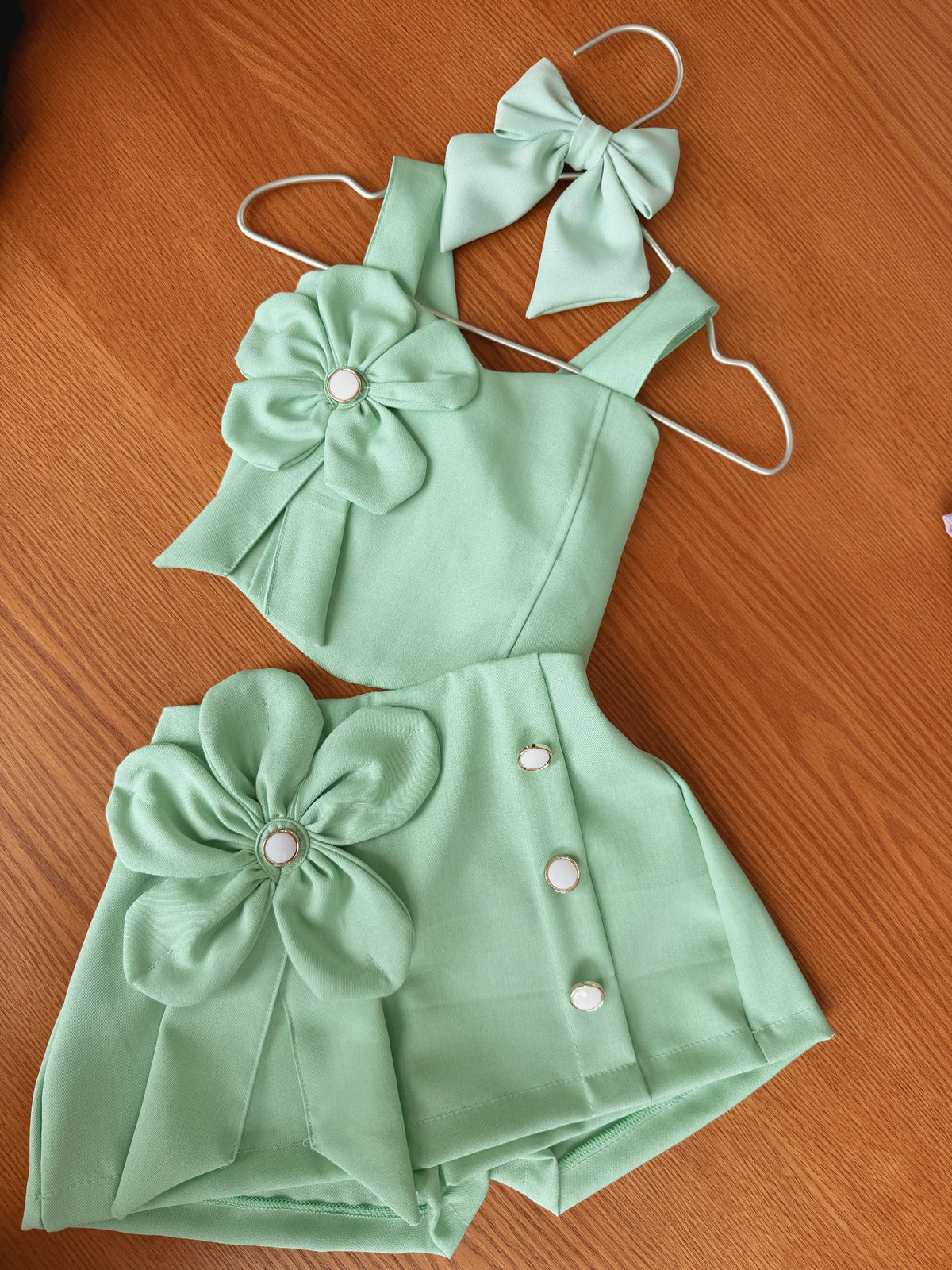 Conjunto Saia Alfaiataria Flor