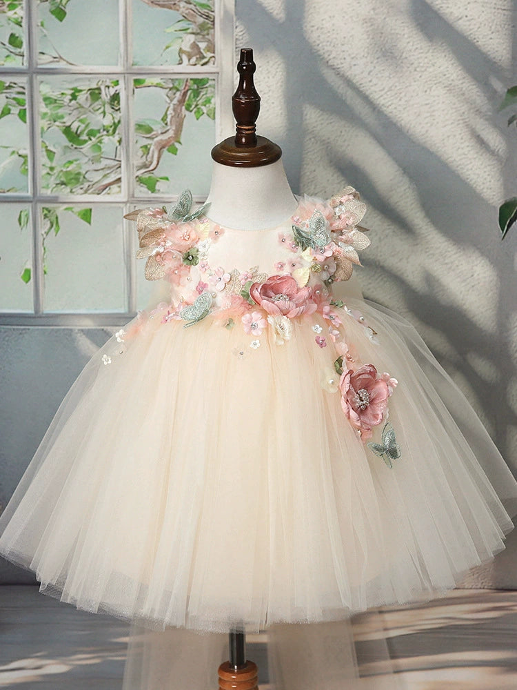 Vestido Infantil de Festa Flores