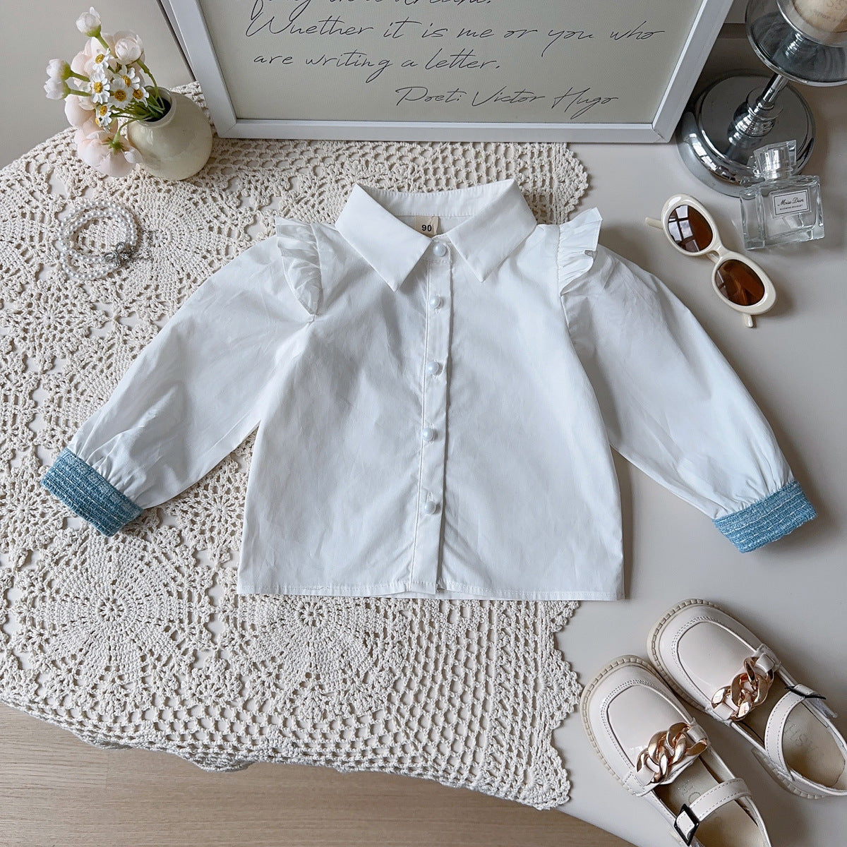 Conjunto Infantil 3 Peças Camisa e Tweed