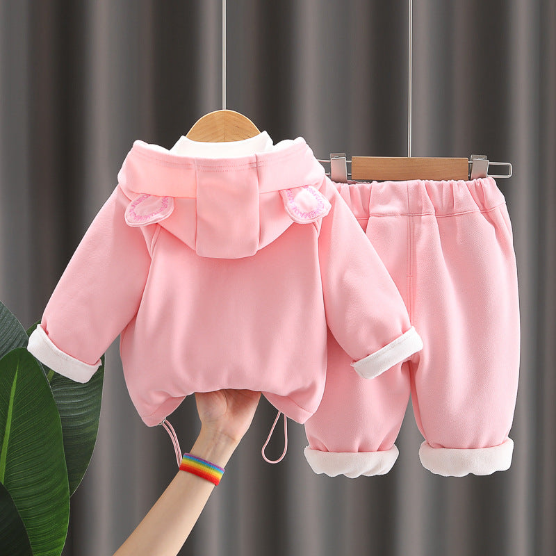 Conjunto Infantil Feminino Ursinho 3 Peças