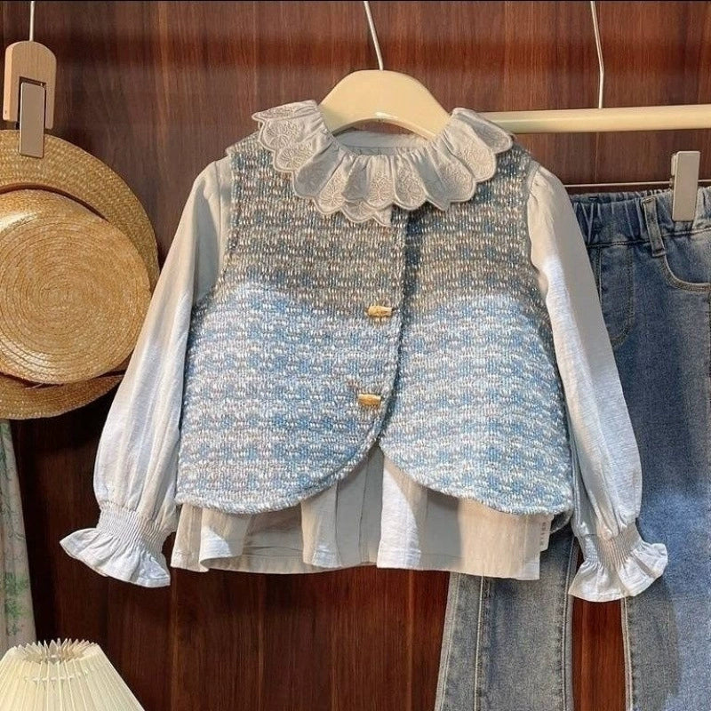 Conjunto Infantil Colete e Jeans