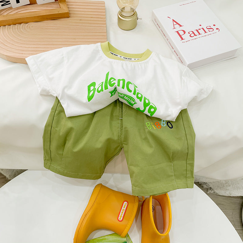 Conjunto Infantil Masculino  3 Peças Verão