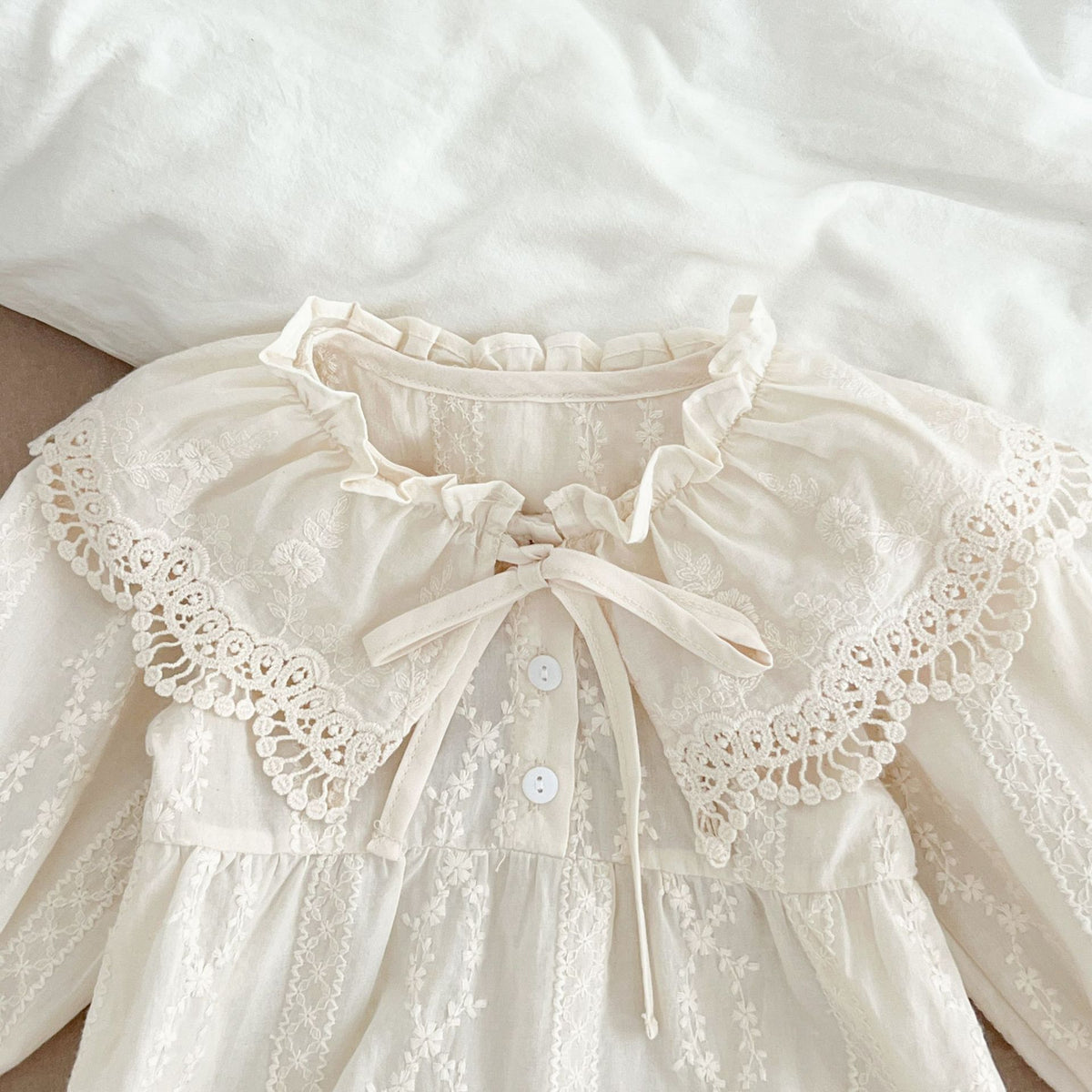 Vestido Infantil Feminino Rendado