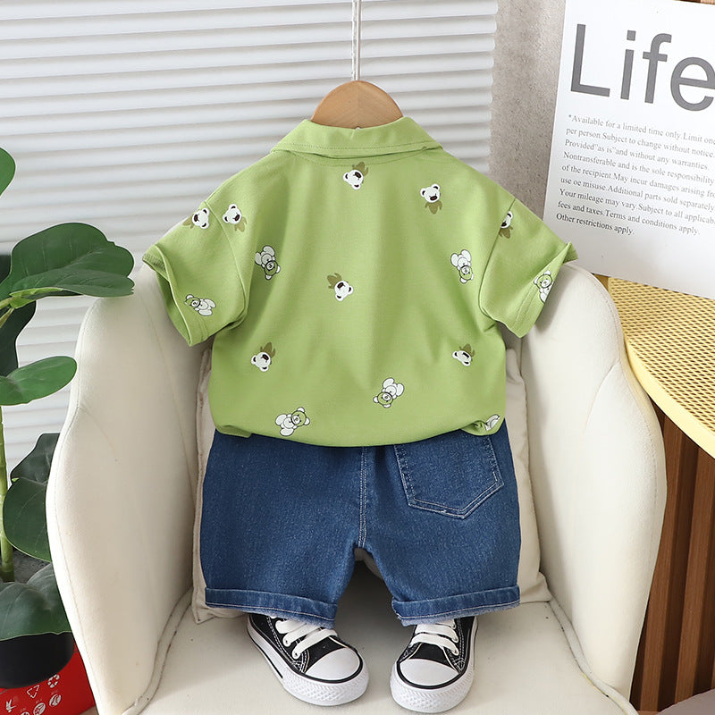 Conjunto Infantil Verde Ursinhos