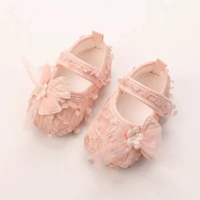 Sapato Infantil Flores Lacinho