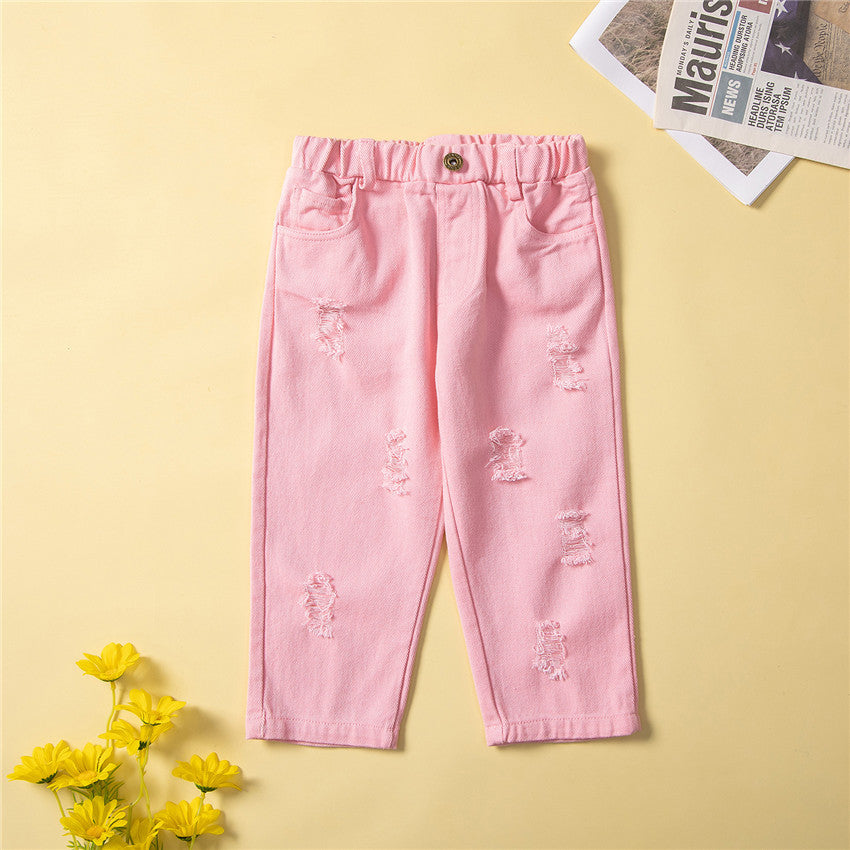 Conjunto Infantil Feminino Botões Bolsinhos