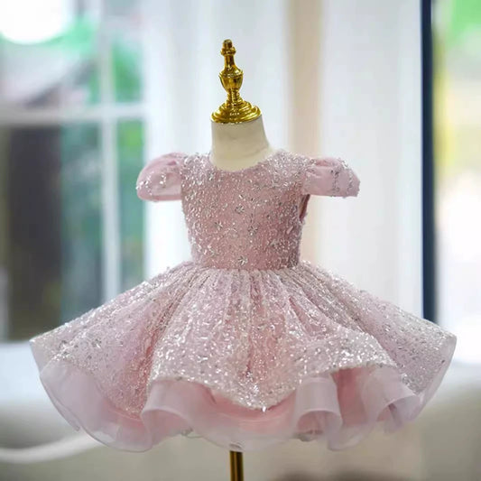 Vestido de Festa Lantejoulas Brilhante