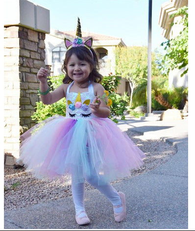 Vestido De Festa Infantil Unicórnio